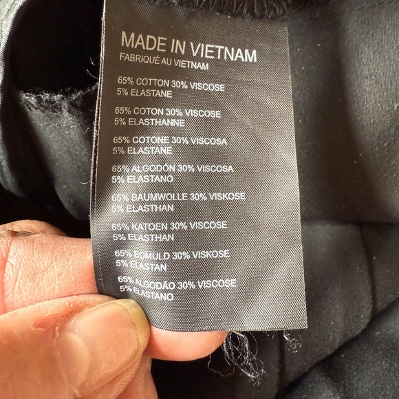 CLUB MONACO DRESS PANTS MID RISE CLASSIC TAPERED OFFICE COTTON BLD MINIMALIST 6 - Picture 9 of 10